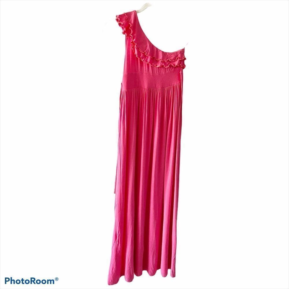 Five Loaves Two Fish Maxi Dress, one-shoulder, girls size 12